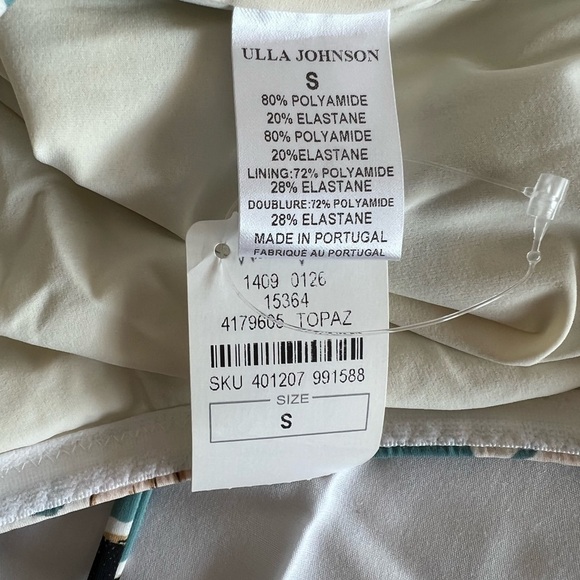 ULLA JOHNSON Marisol Printed Maillot Swimsuit - Picture 3 of 15